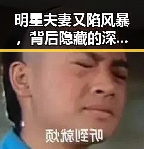 明星夫妻又陷风暴,背后隐藏的深层次原因让人震惊!