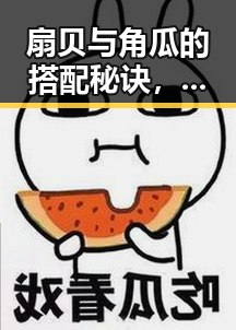 扇贝与角瓜的搭配秘诀，你知道了吗？🍽️